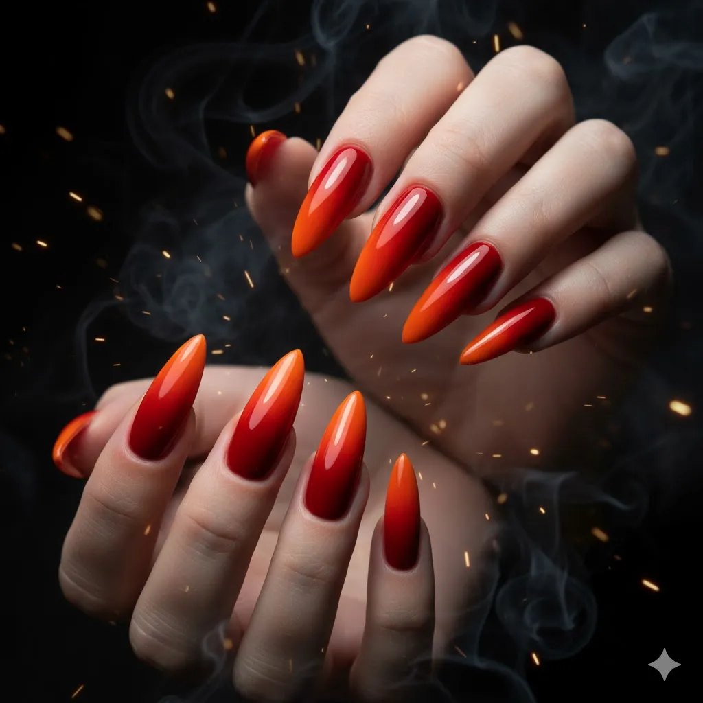 Colorful Gradient Nails