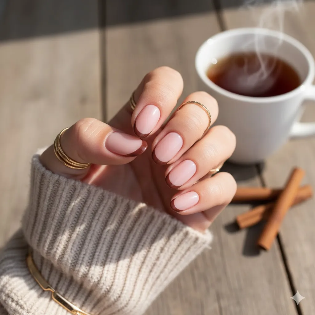 Cherry Mocha Nails