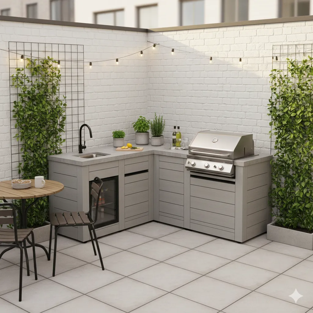 Compact Kitchen for Small Yards
