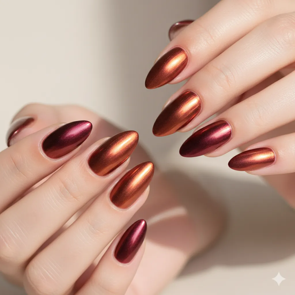 Chrome Manicure Nails