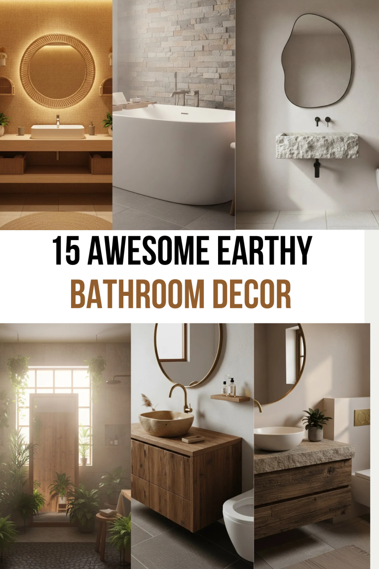 15 Awesome Earthy Bathroom Ideas You Have to See