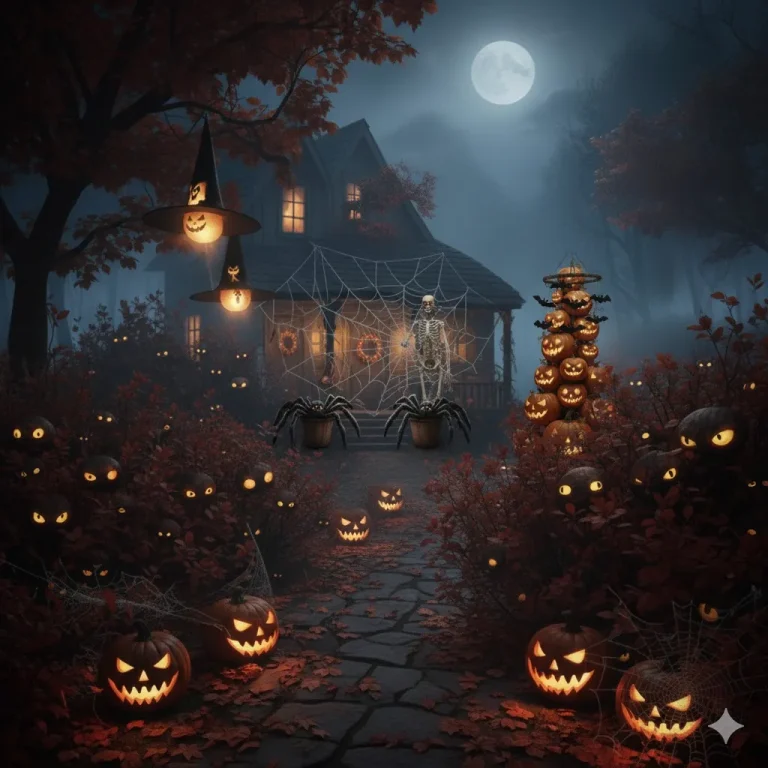 DIY Outdoor Halloween Decorations Ideas for Porch & Garden