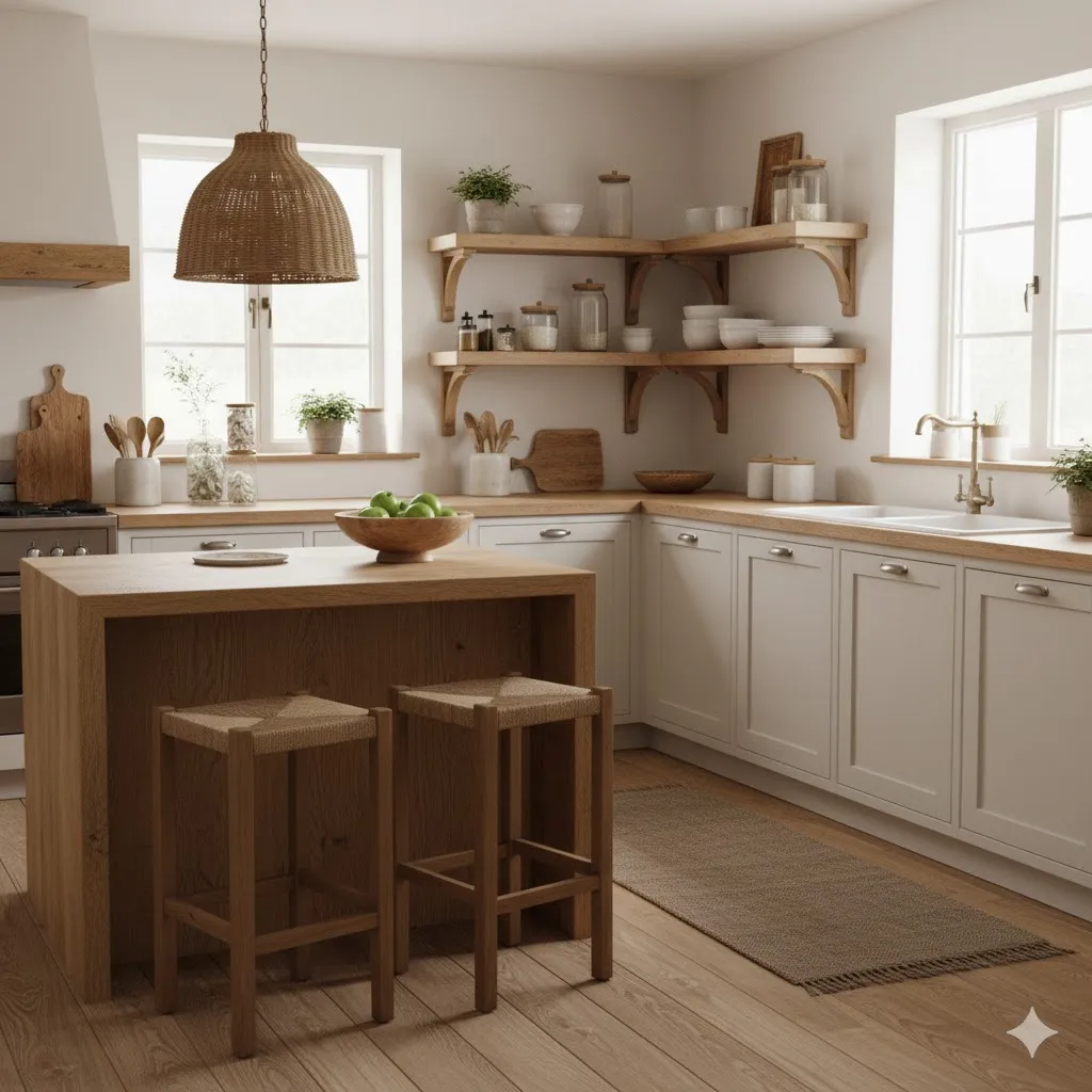 Decorate with Natural Wood Accents