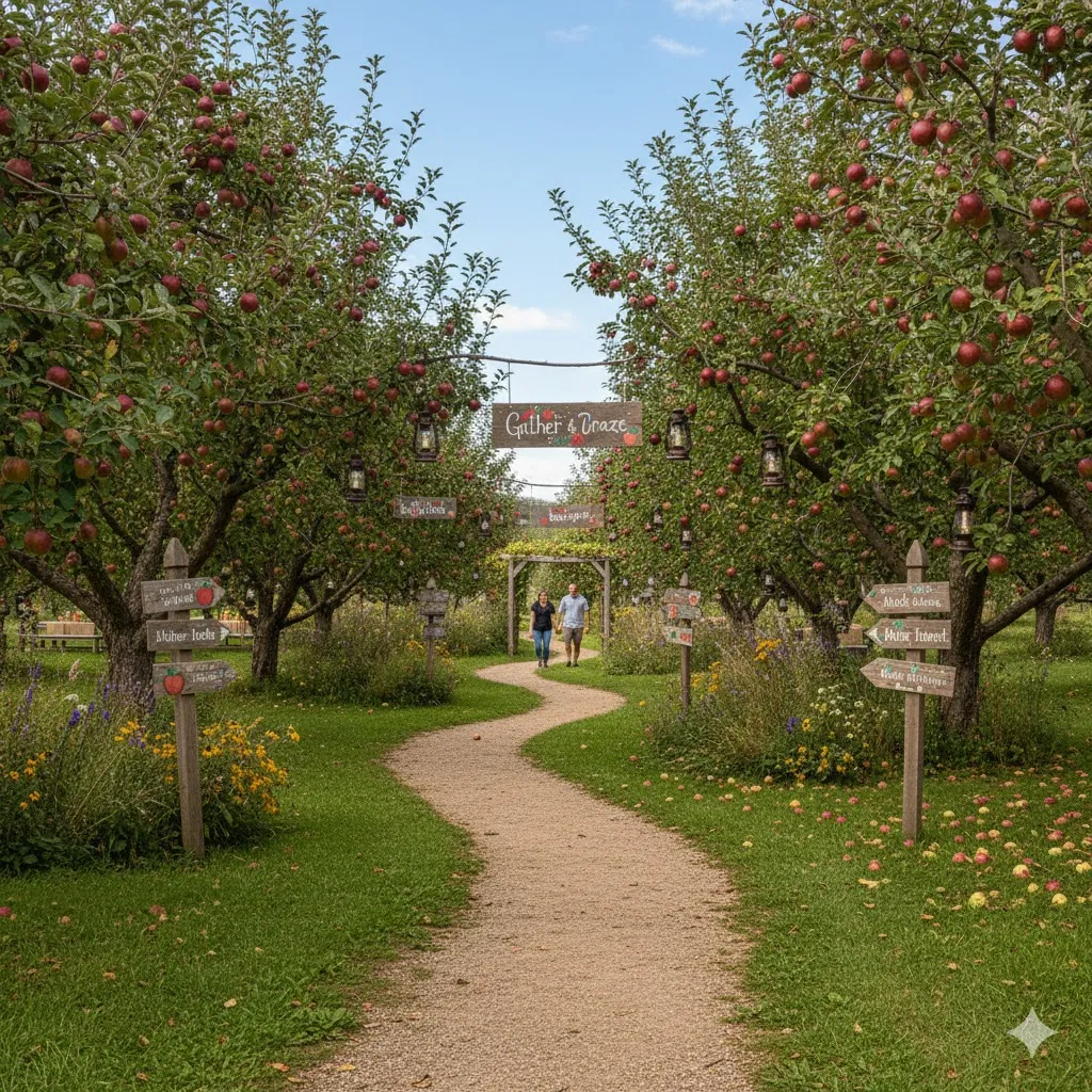 Design an Orchard Walking Path