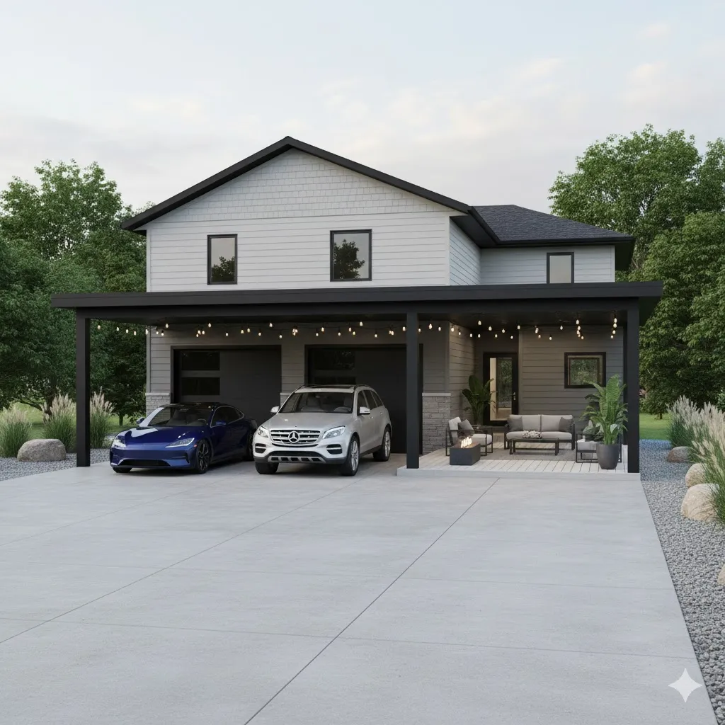 Dual-Purpose Carport Patio