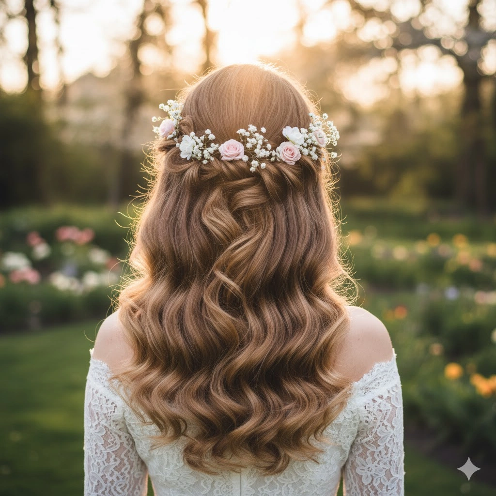 Loose Curls with Braided