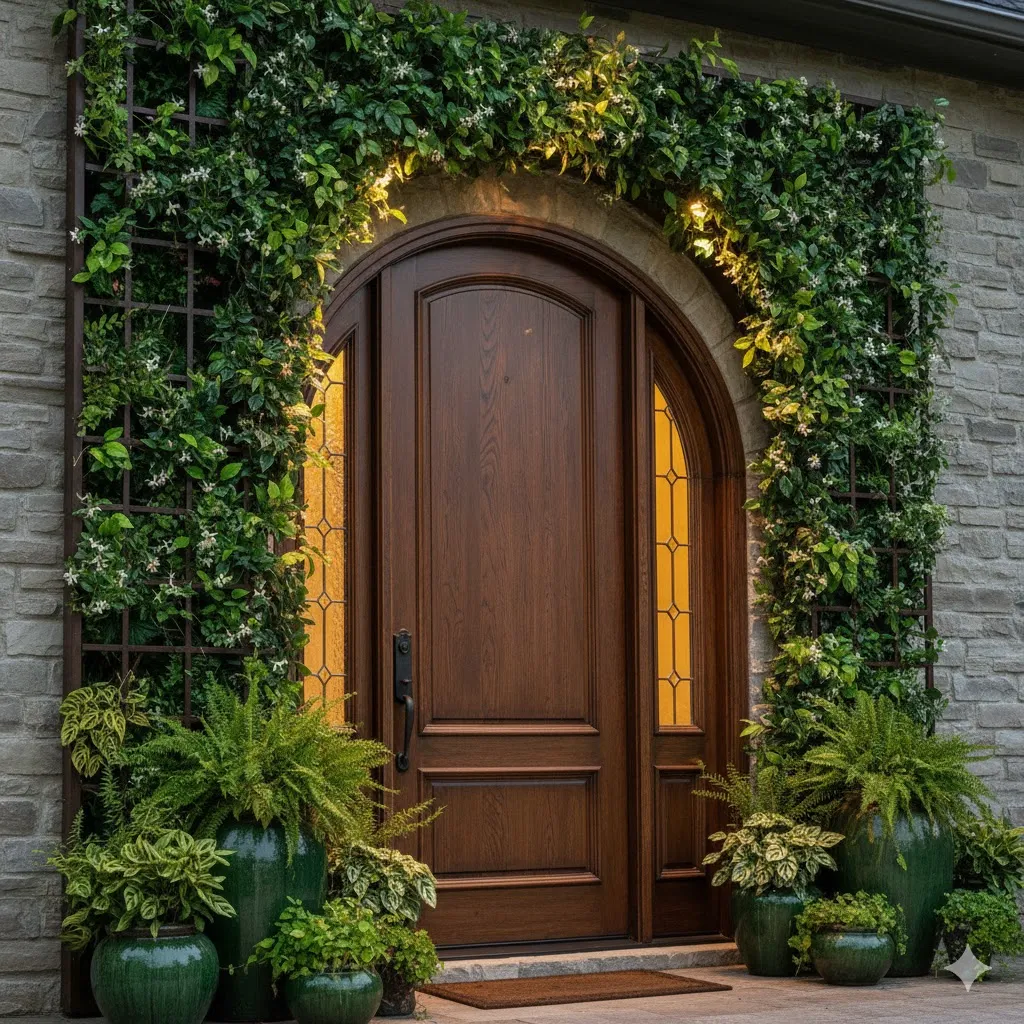 Frame the Door with Greenery