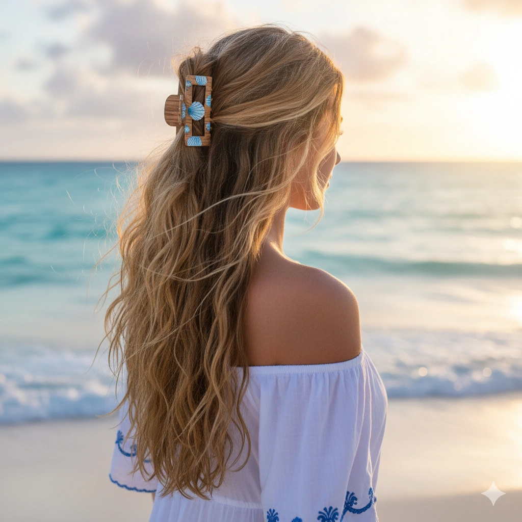 Claw Clip Half-Up Styles for Long Hair