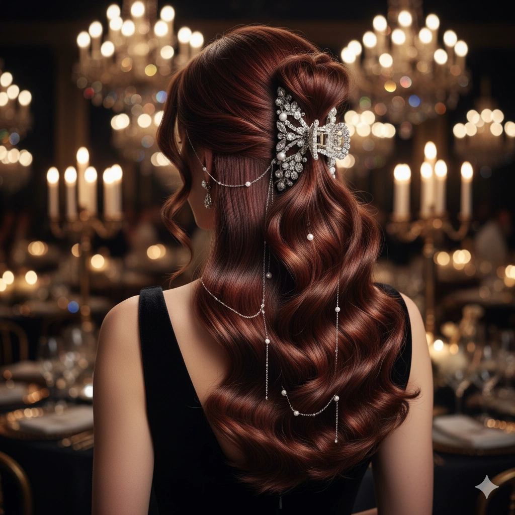 Claw Clip Half-Up Styles for Long Hair