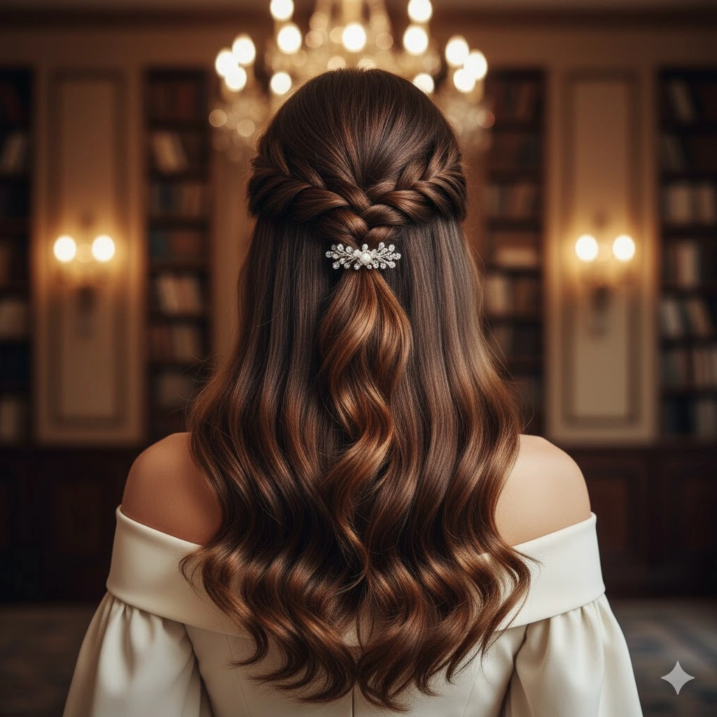 Half-Up hairstyle