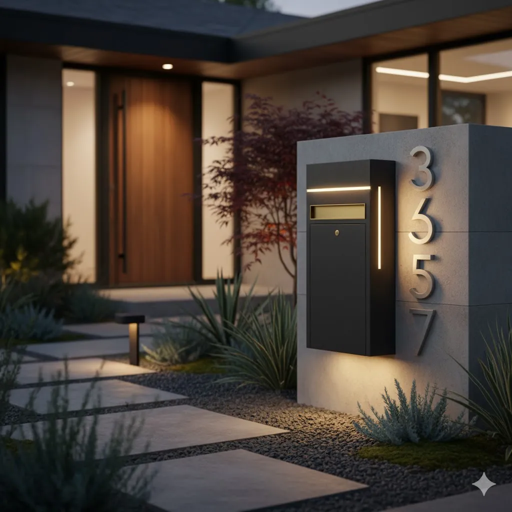 Install a Stylish Mailbox or House Numbers