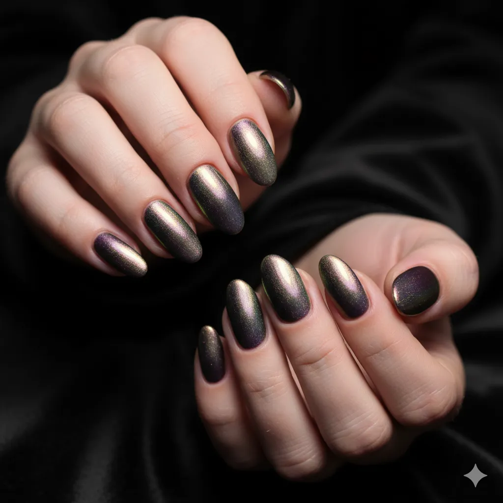 Chrome Manicure Nails