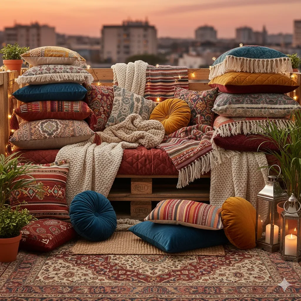 Layer Throws and Cushions