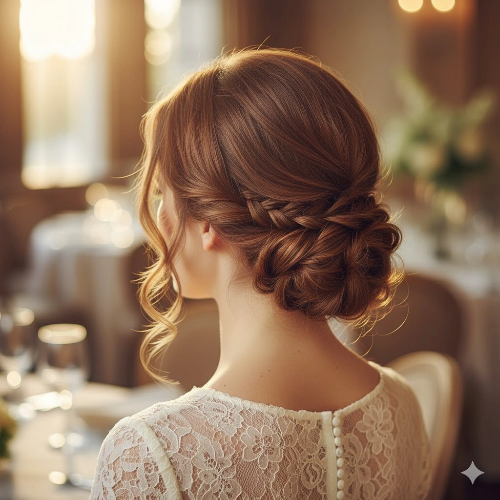 Loose Curls with Braided