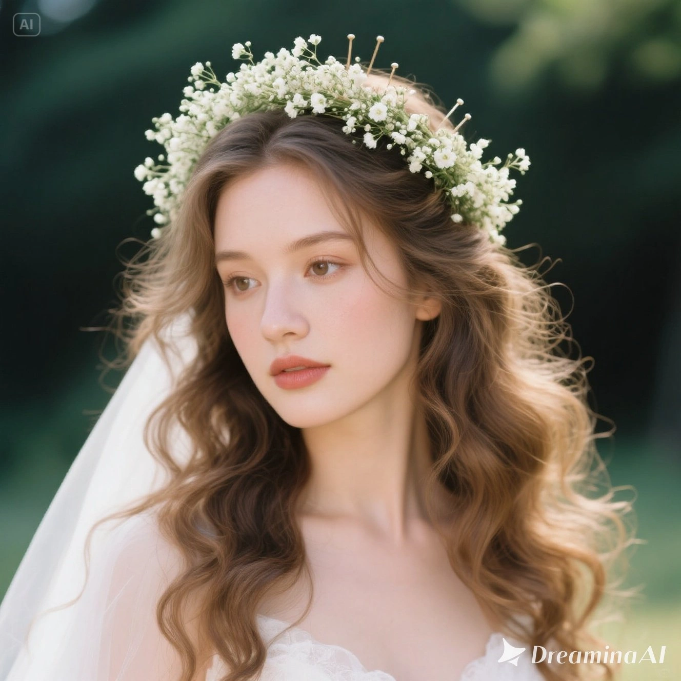 Bridal Hairstyles with Baby’s Breath