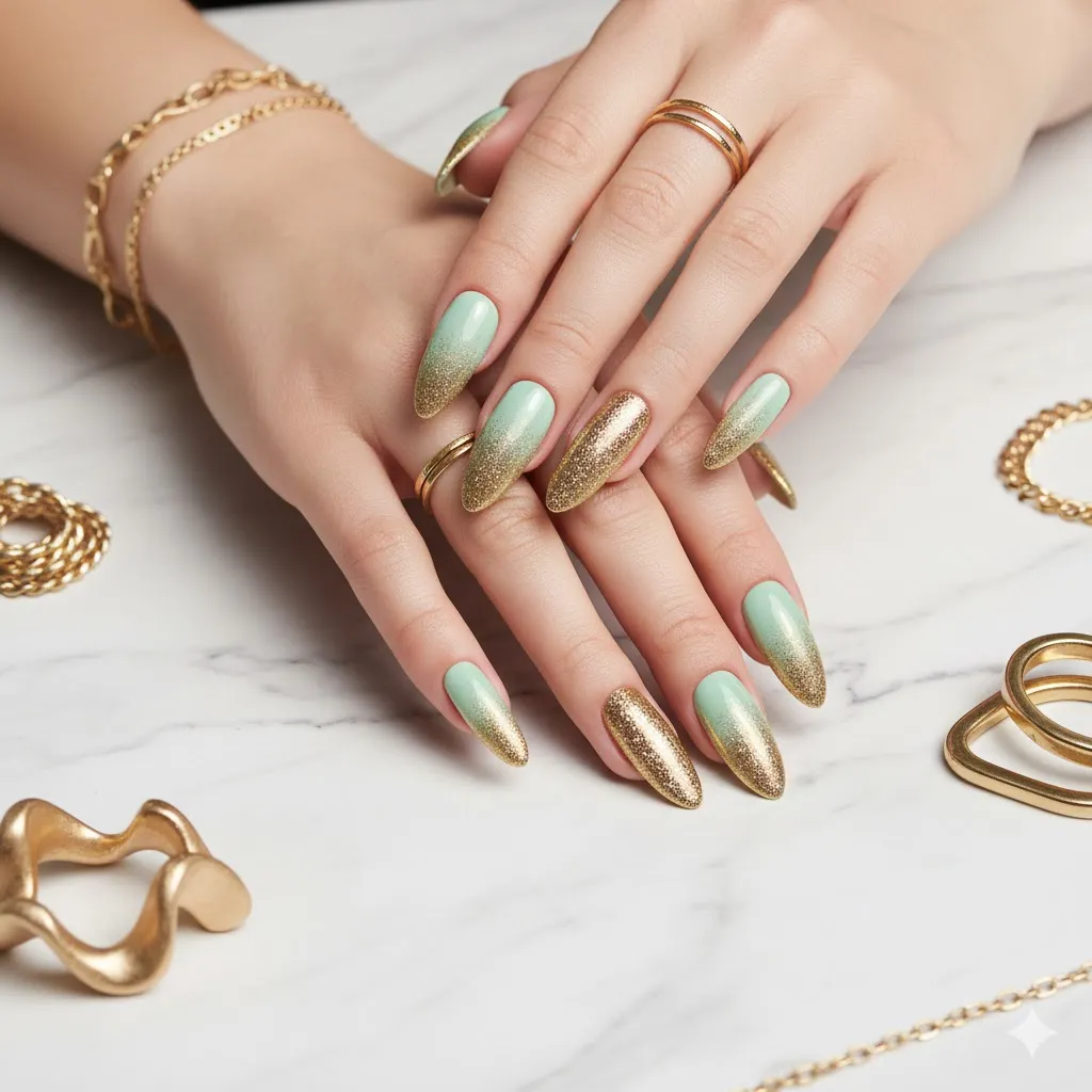 Colorful Gradient Nails