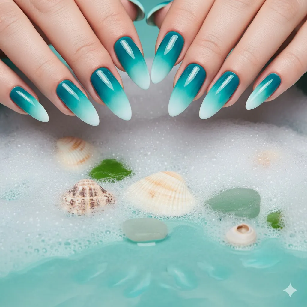 Colorful Gradient Nails