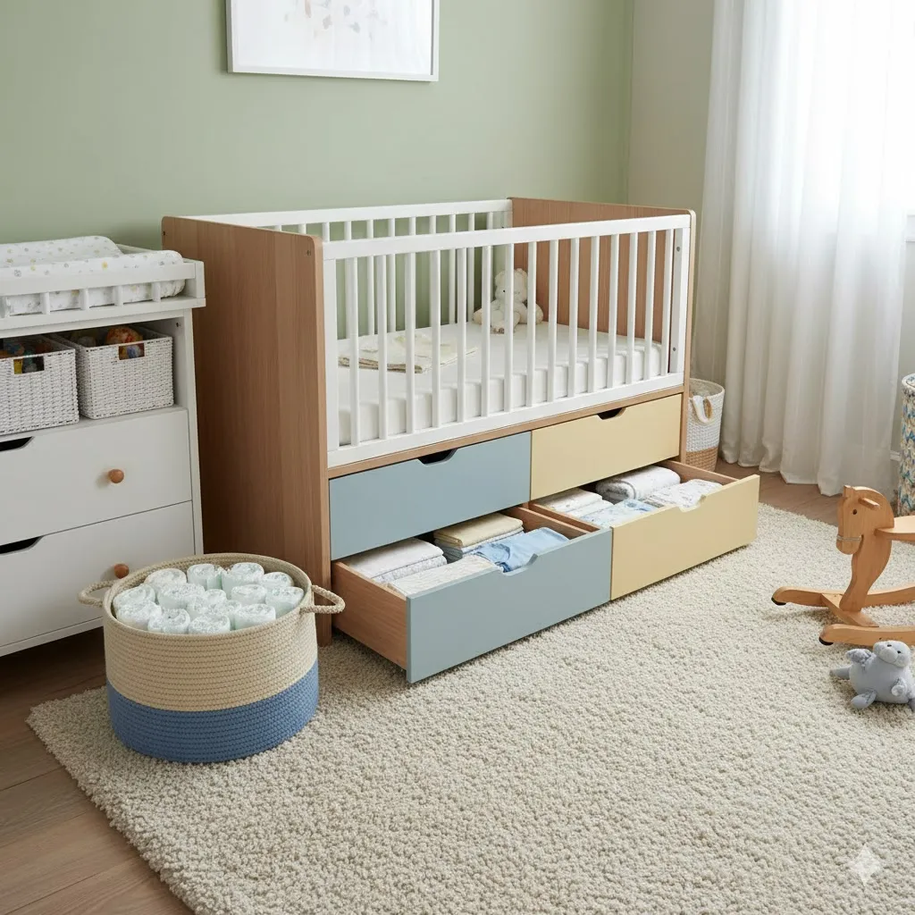 Opt for Under-Crib Storage