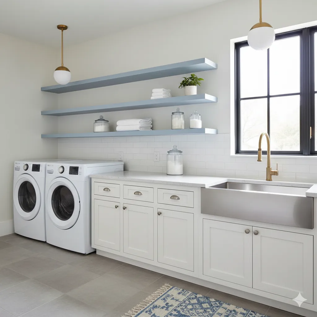 Pastel Blue Shelving