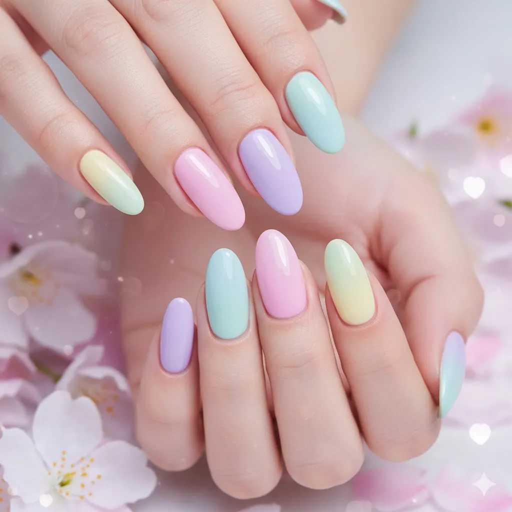 Colorful Gradient Nails