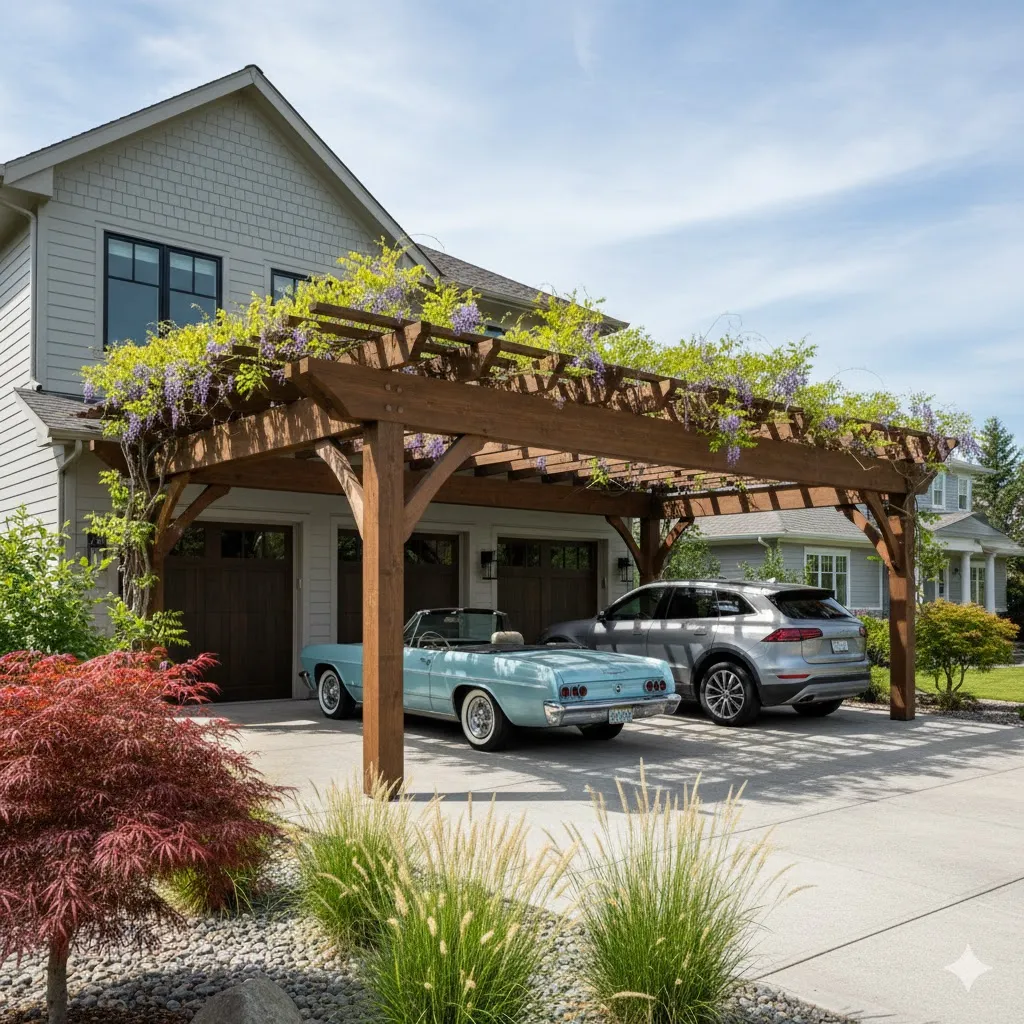 Pergola-Style Carport