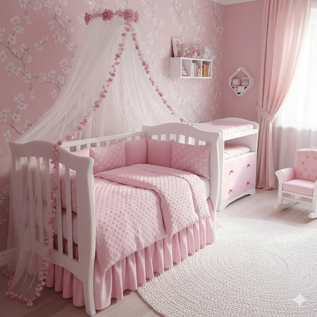 Pink Crib Bedding