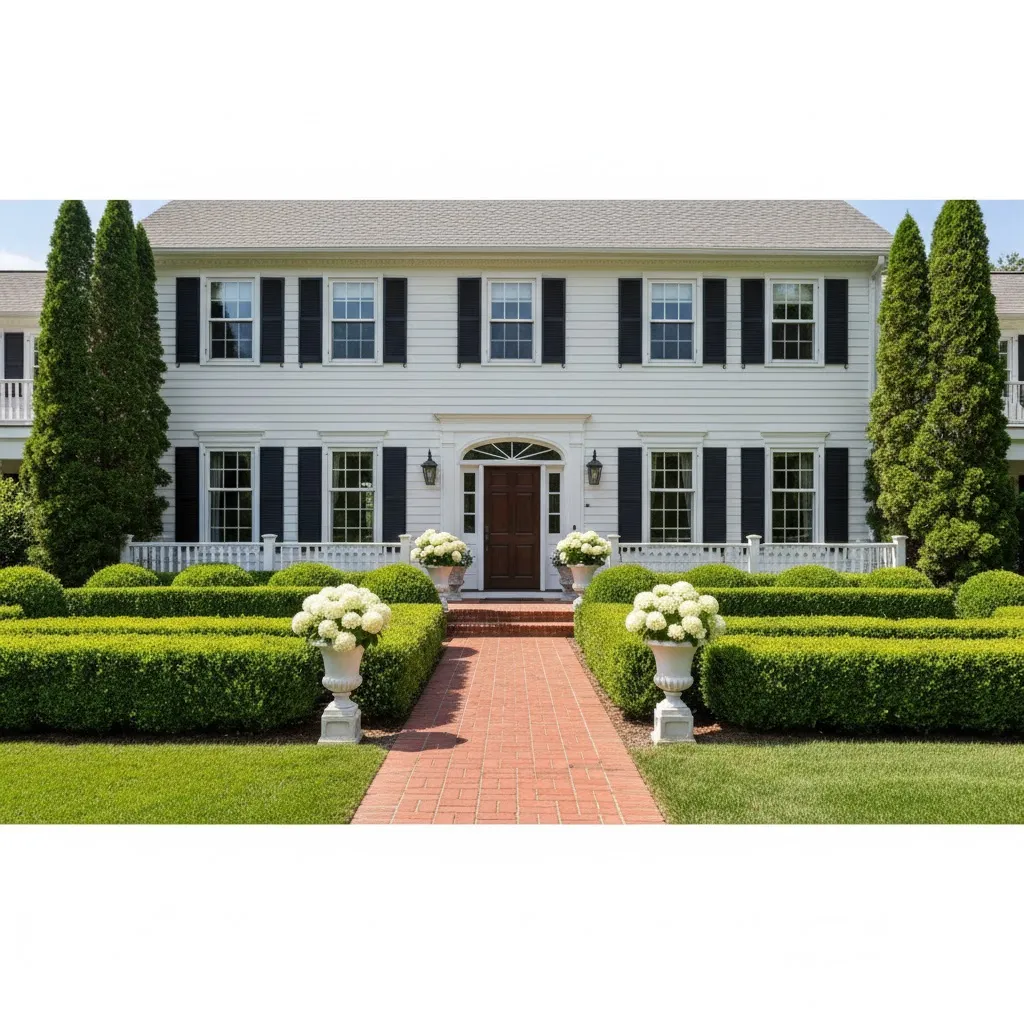 Plant Symmetrical Shrubs