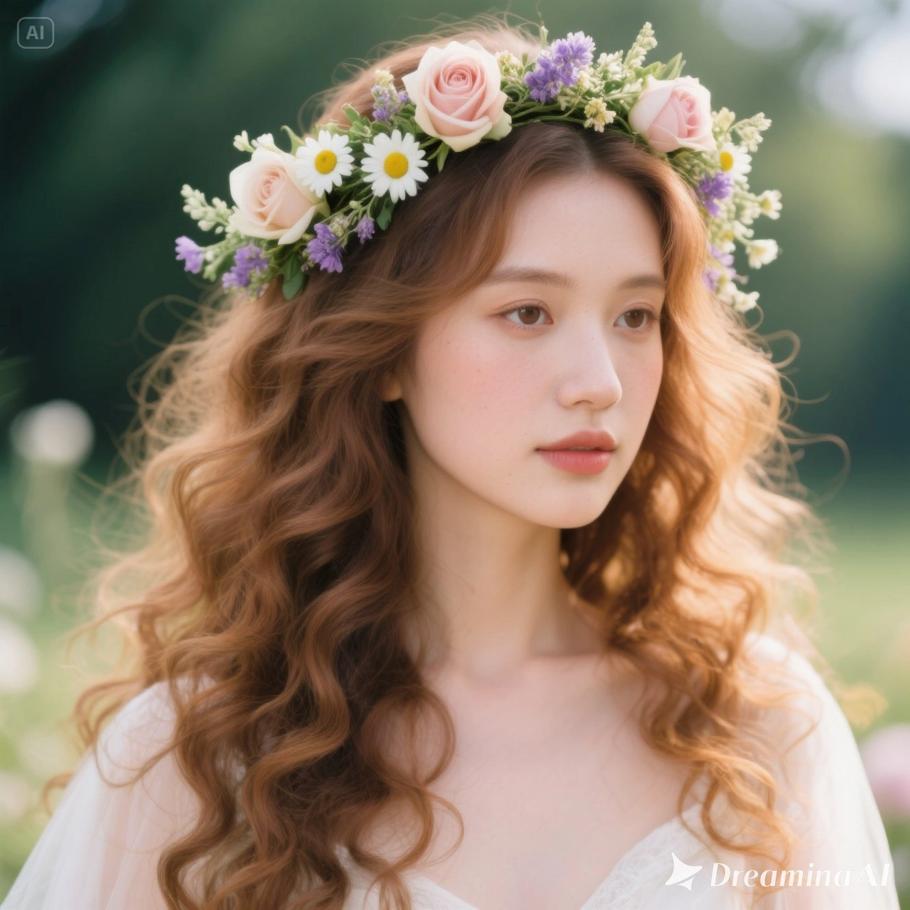 Hairstyles with Flower Headpieces