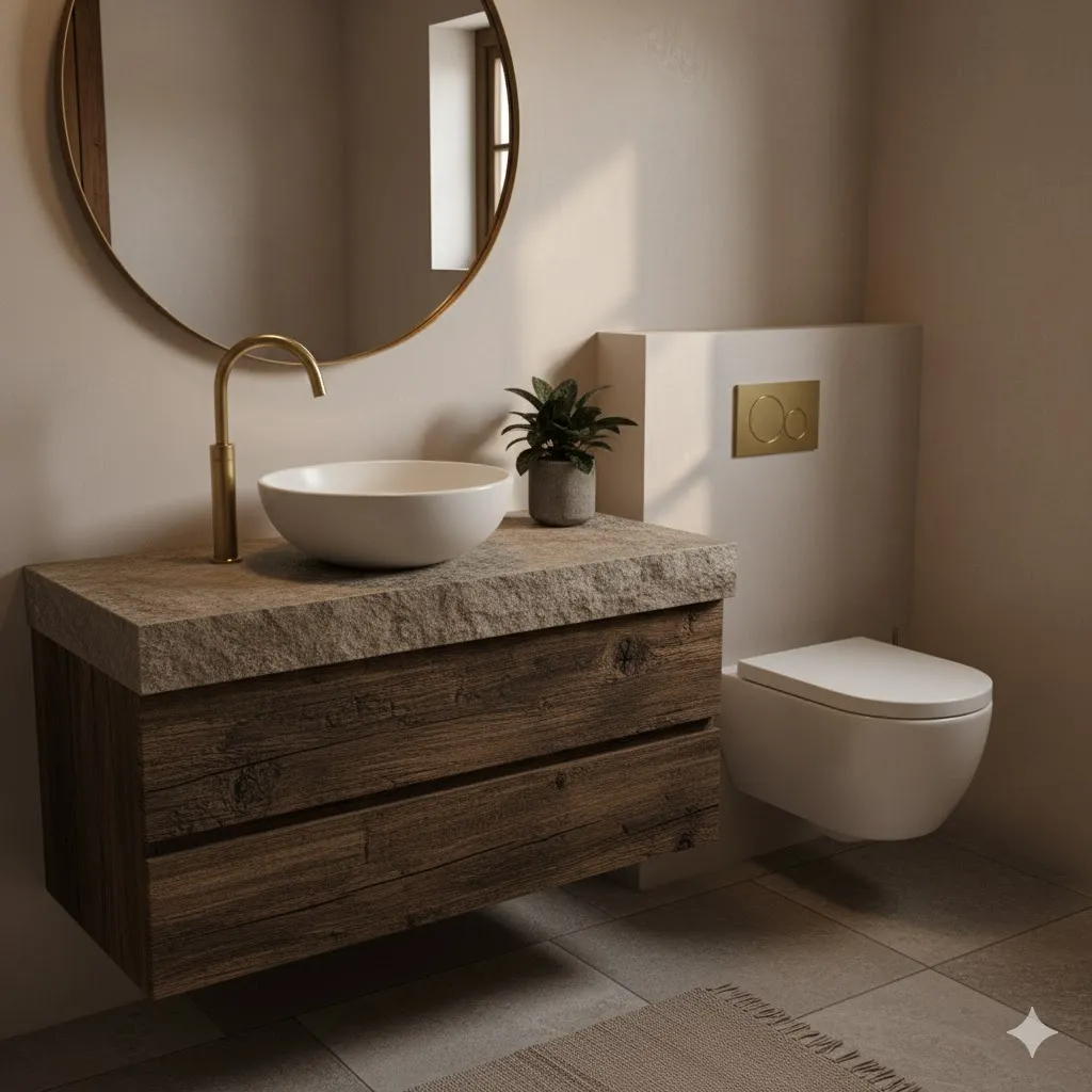 Earthy Bathroom