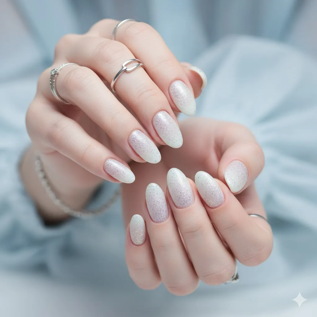 Milky Pearl Nails