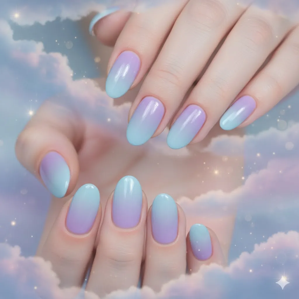 Colorful Gradient Nails