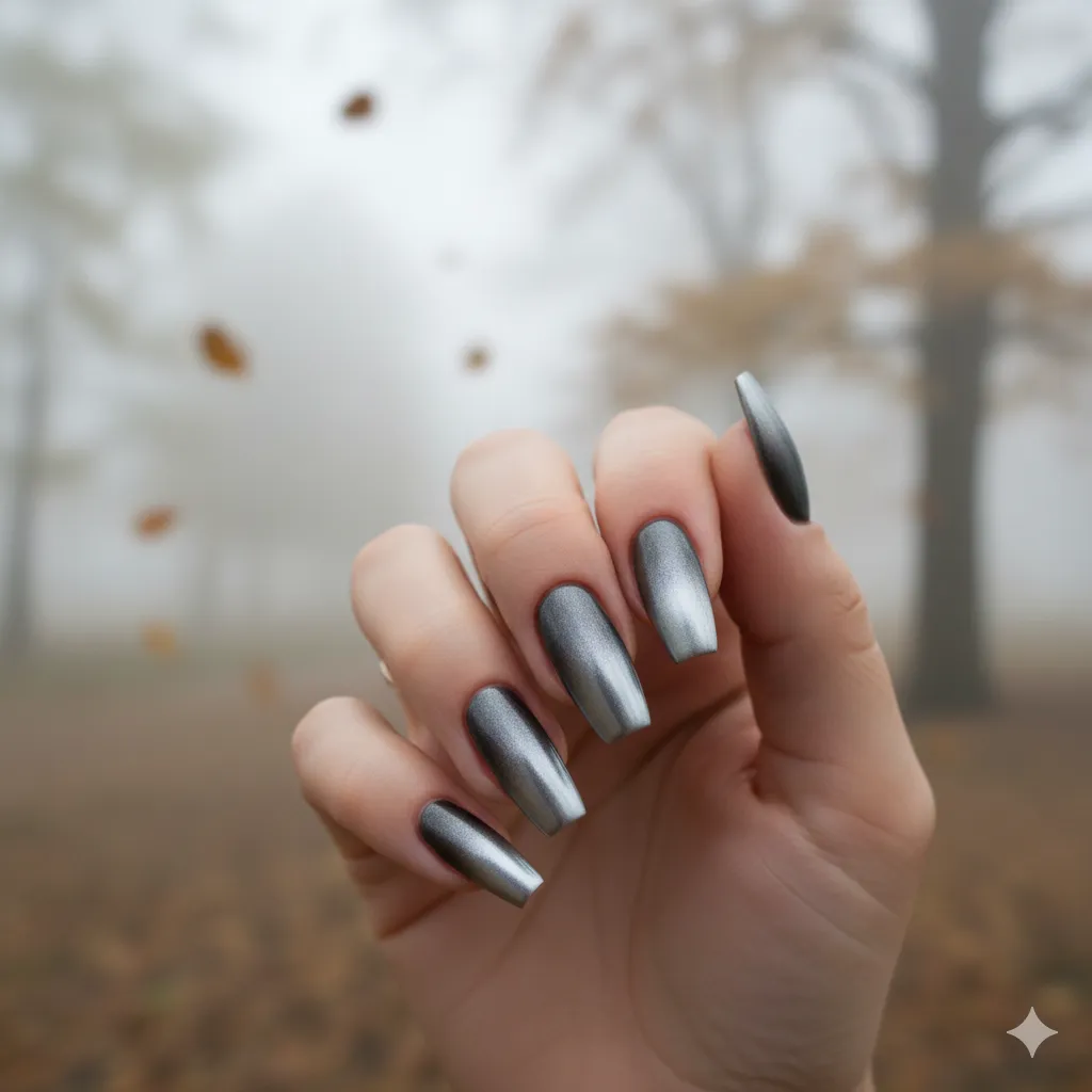 Chrome Manicure Nails