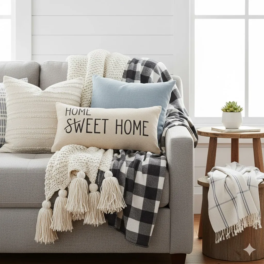 Soft Throw Blankets and Pillows