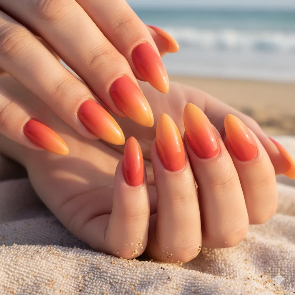 Colorful Gradient Nails