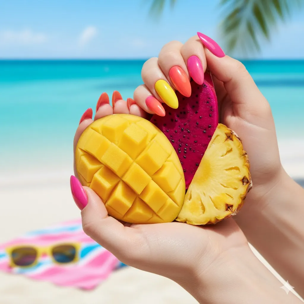 Colorful Gradient Nails