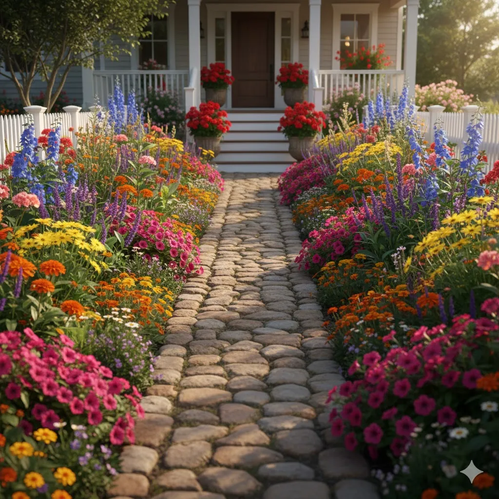 Use Colorful Flowers for Impact