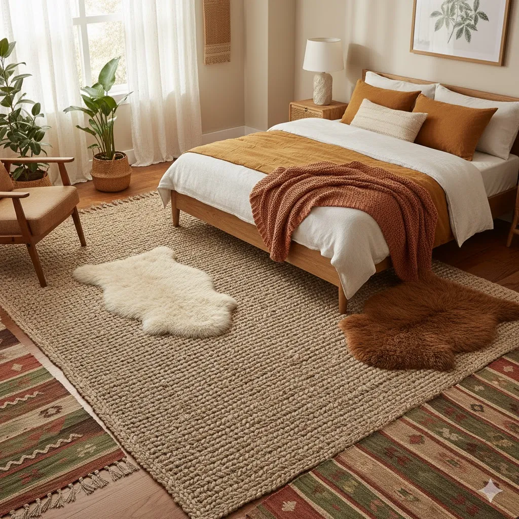 Use Textured Rugs