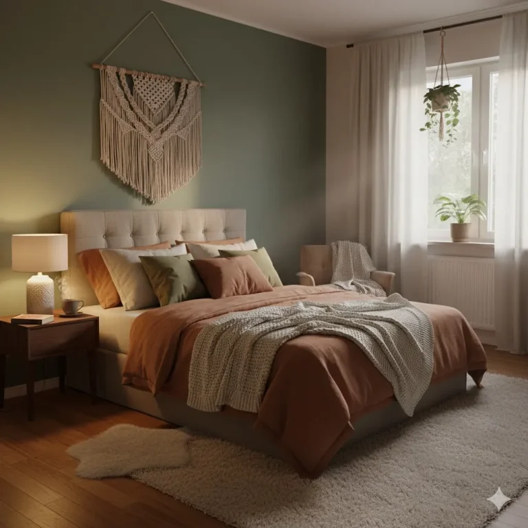 Warm Apartment Aesthetic Bedroom