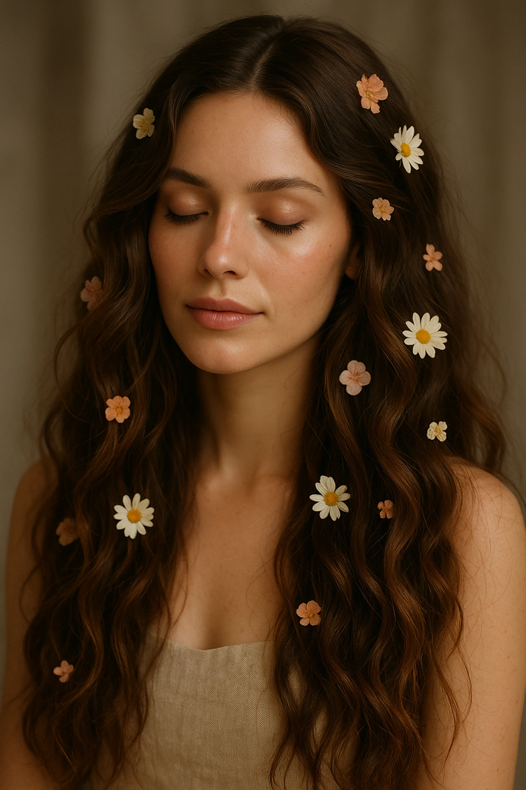 Hairstyles with Flower Headpieces