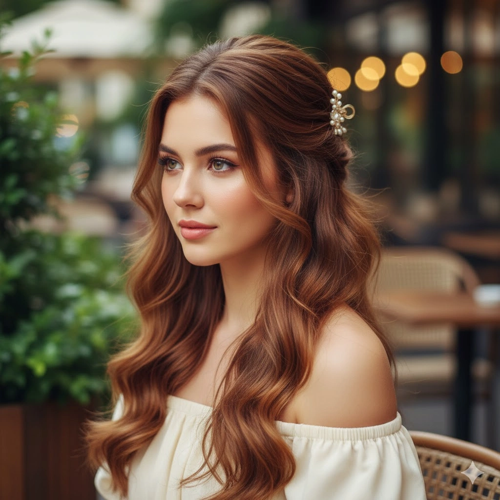 Chestnut Brown hairstyle 