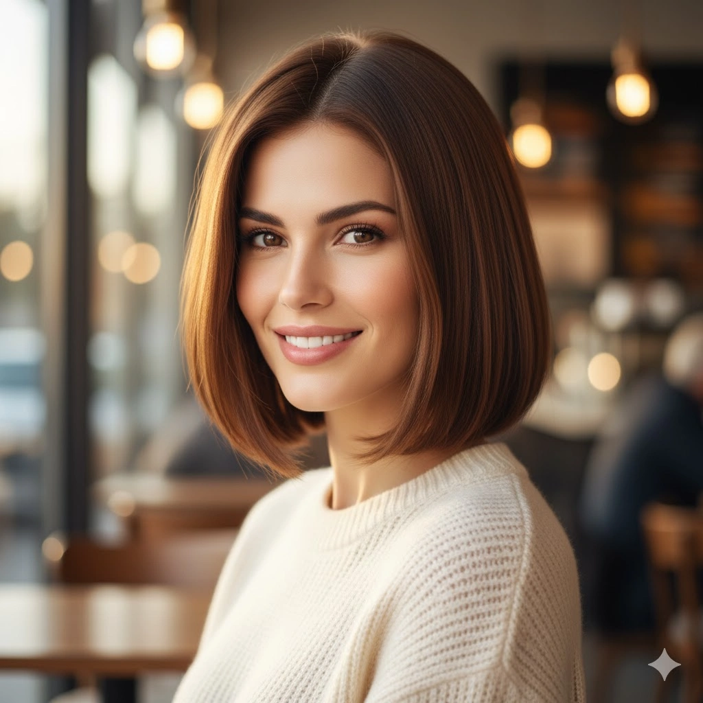 Chestnut Brown hairstyle 