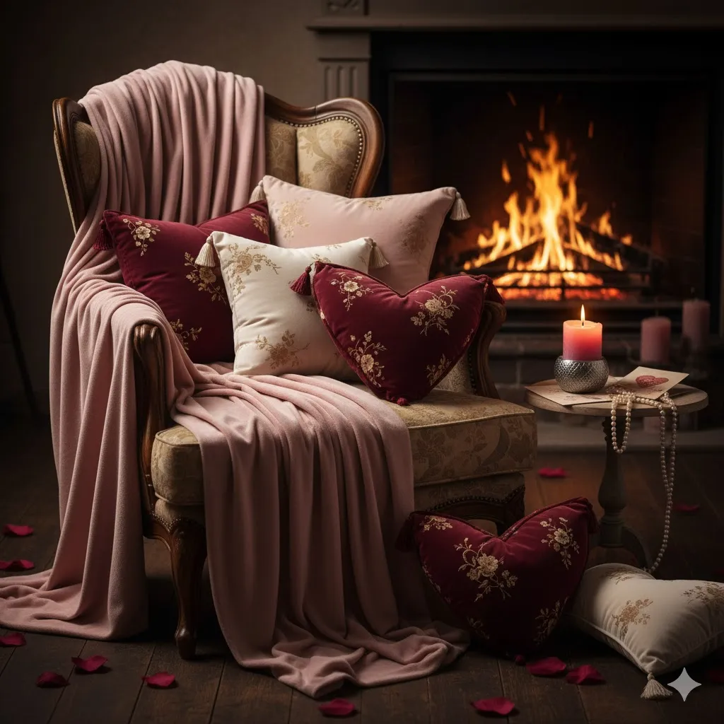 Velvet Cushions and Throws