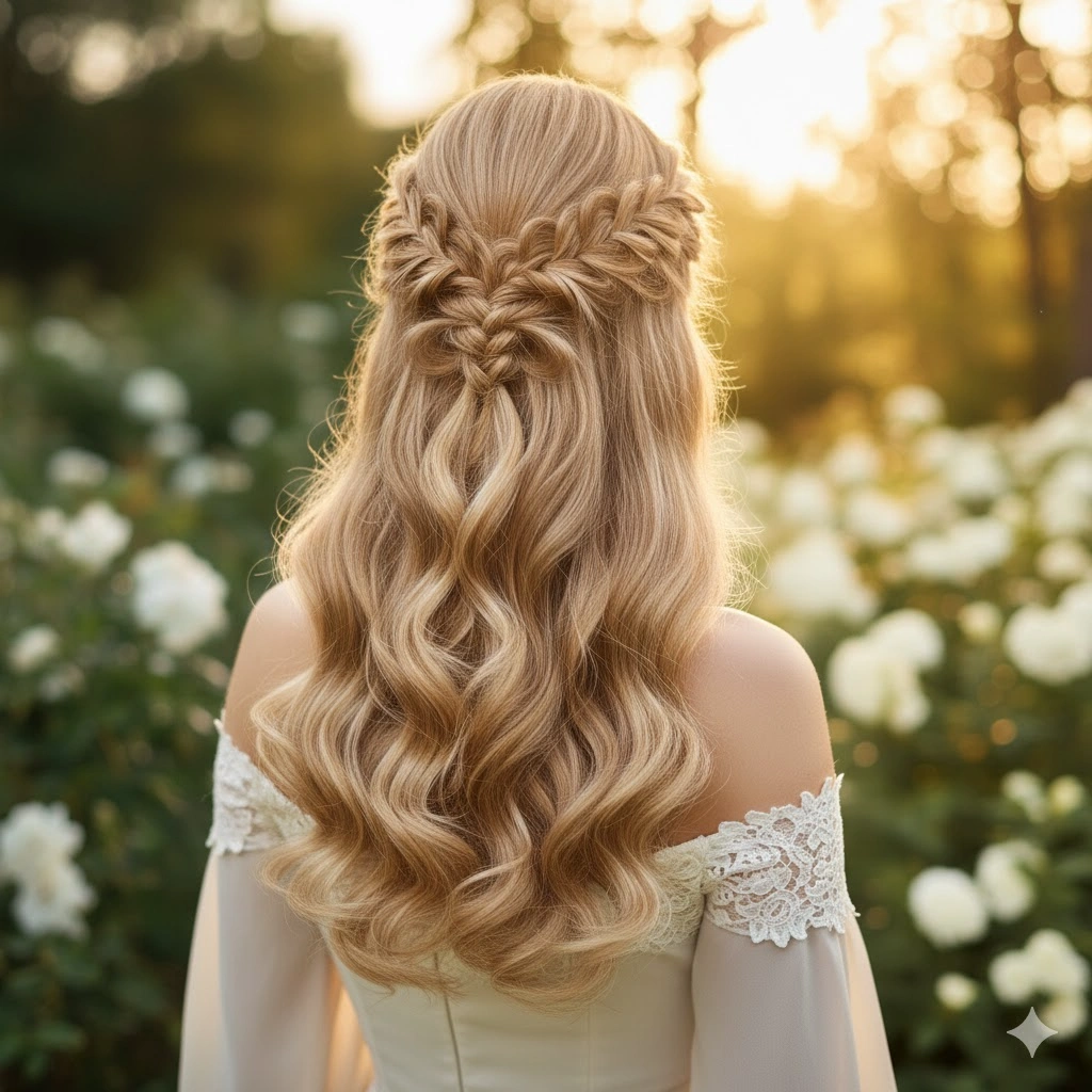 Loose Curls with Braided