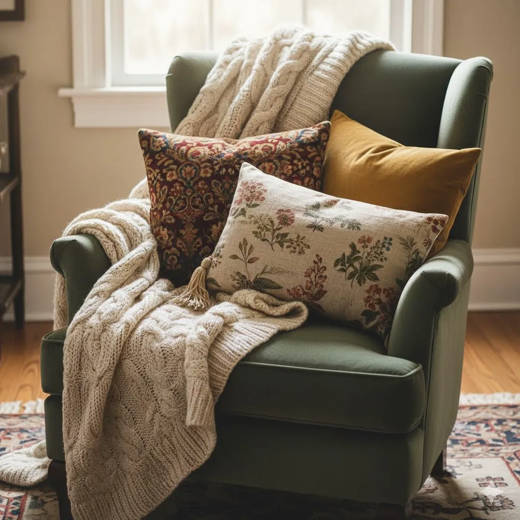Vintage Aesthetic Living Room 
