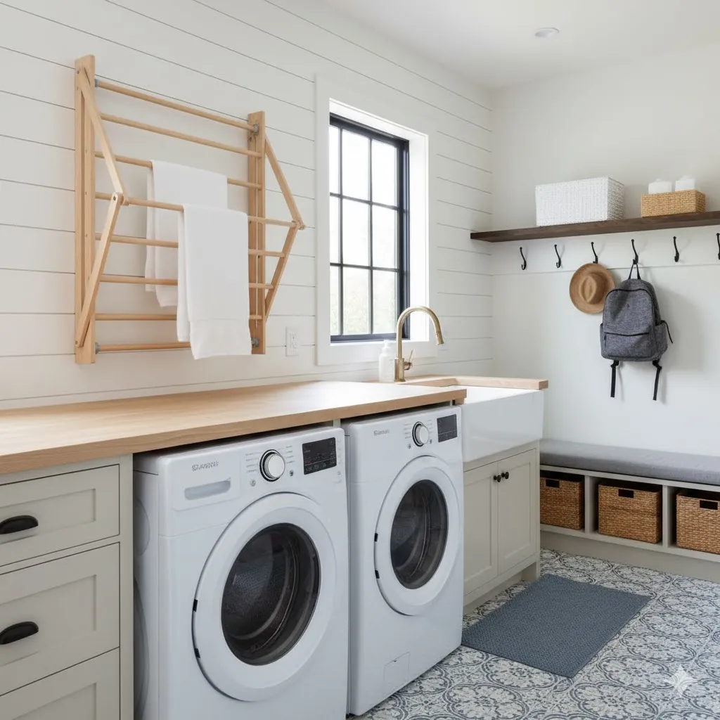 Add a Fold-Down Drying Rack