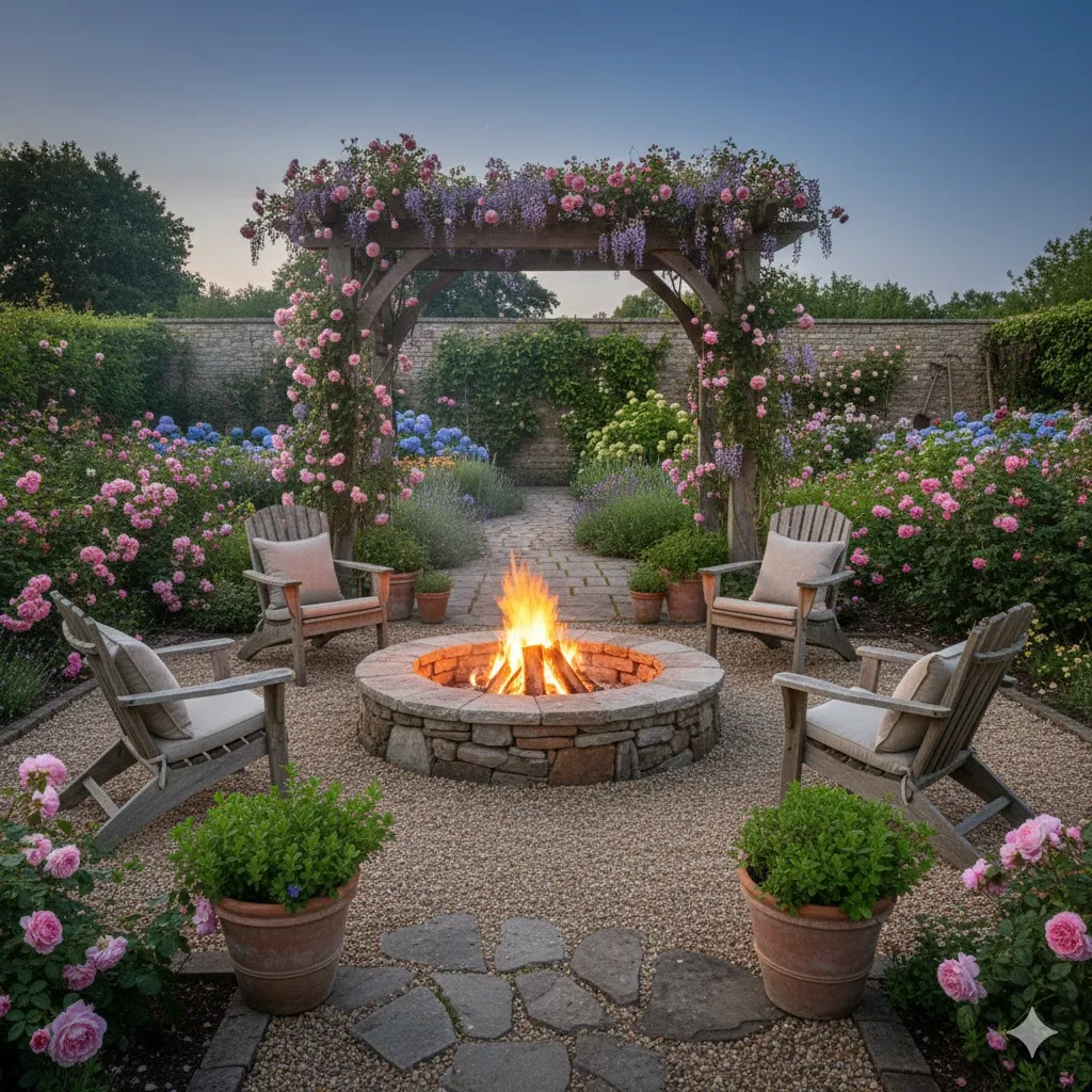 Add a Natural Stone Fire Pit