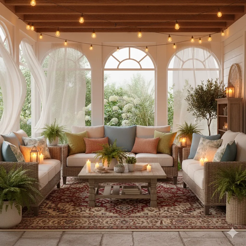 Bring in Indoor-Style Rugs