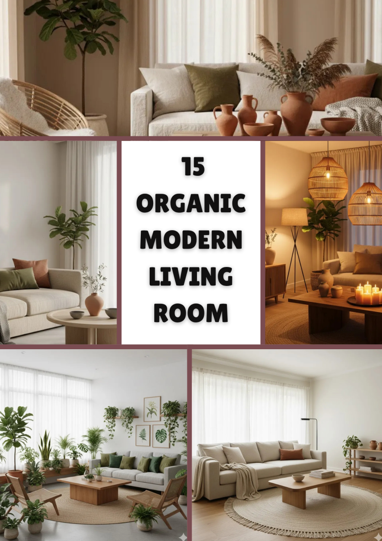Top 15 Best Organic Modern Living Room Design Ideas for a Natural & Stylish Home