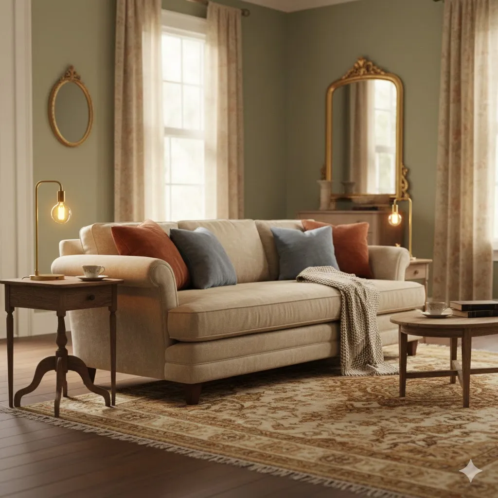 Vintage Aesthetic Living Room 