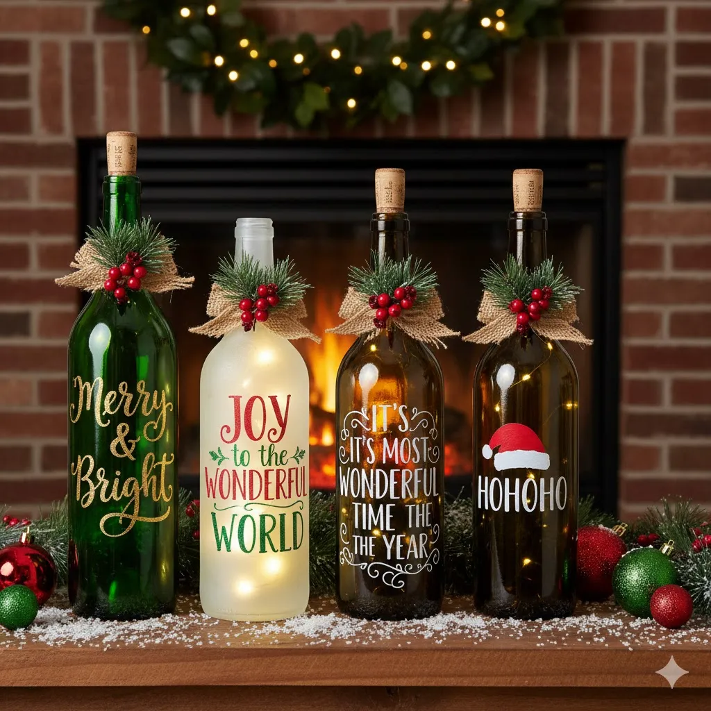 Christmas Quote Bottles